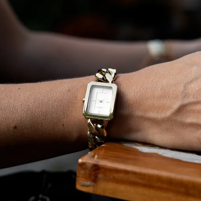 Oozoo Damen Armbanduhr Timepieces Analog Metall gold UOC11272