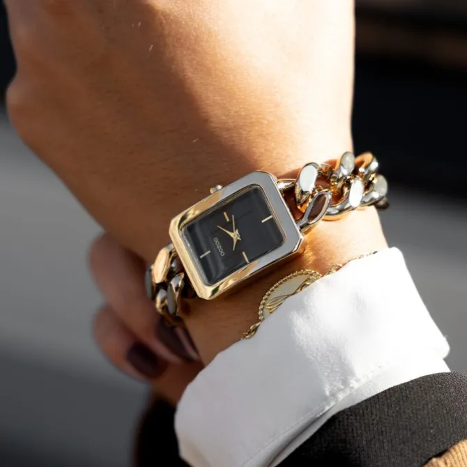 Oozoo Damen Armbanduhr Timepieces Analog Metall gold UOC11274