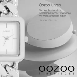 Oozoo Damen Armbanduhr Timepieces Analog Metall silber UOC11270