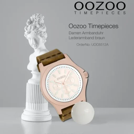 Oozoo Damen Armbanduhr Timepieces Analog Leder braun UOC6512A