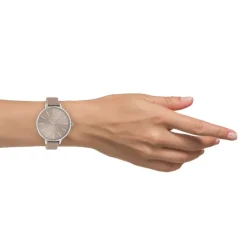 Oozoo Damen Armbanduhr Timepieces C10711 Analog Leder pinkgrau UOC10711