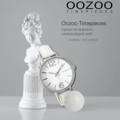 Oozoo Damen Armbanduhr Timepieces 38mm Quarz Leder weiß UOC9480A