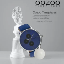 Oozoo Damen Armbanduhr Timepieces Analog Leder blau UOC10310