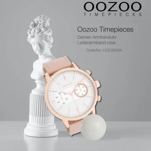 Oozoo Damen Armbanduhr Timepieces Analog Leder rosa UOC9056A