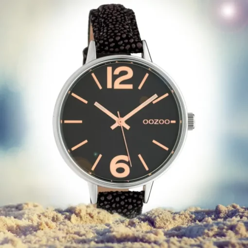 Oozoo Damen Armbanduhr Timepieces C10459 Analog Leder schwarz braun UOC10459