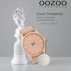 Oozoo Damen Armbanduhr Timepieces Analog Leder rosa UOC9626A