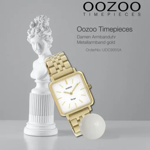 Oozoo Damen Armbanduhr Timepieces Analog Metall gold UOC9955A