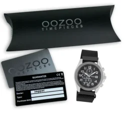 Oozoo Damen Armbanduhr Timepieces Analog Metall schwarz UOC10733