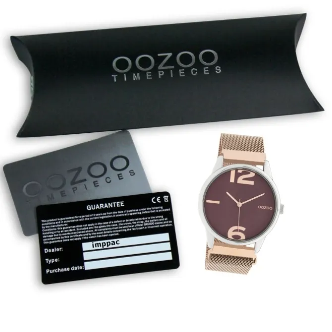 Oozoo Damen Armbanduhr Timepieces Analog Metall rosegold UOC10868