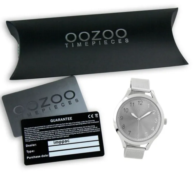 Oozoo Damen Armbanduhr Timepieces Analog Metall silber UOC9115A
