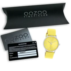 Oozoo Damen Armbanduhr Timepieces Analog Lederband gelb UOC11462