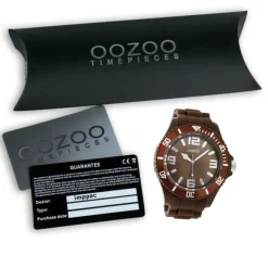 Oozoo Damen Armbanduhr Timepieces Analog Silikon braun UOC4658A