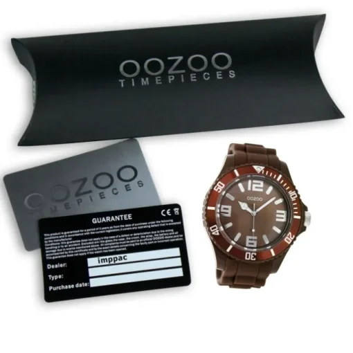 Oozoo Damen Armbanduhr Timepieces Analog Silikon braun UOC4658A