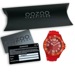Oozoo Damen Armbanduhr Timepieces Analog Silikon rot UOC5030A