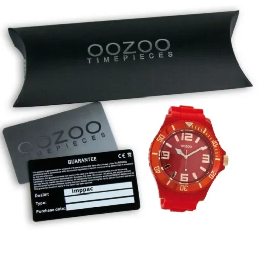 Oozoo Damen Armbanduhr Timepieces Analog Silikon rot UOC5030A