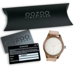 Oozoo Damen Armbanduhr Timepieces Analog Leder rosa UOC7425A