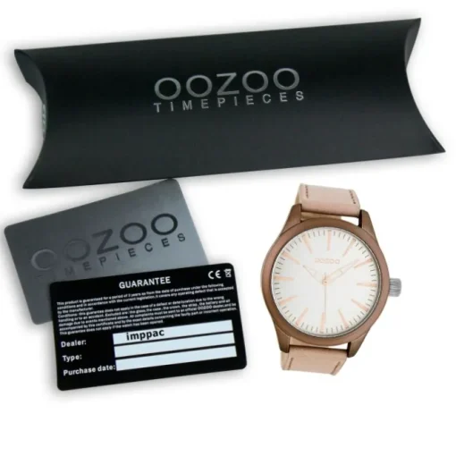 Oozoo Damen Armbanduhr Timepieces Analog Leder rosa UOC7425A