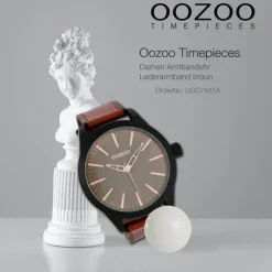 Oozoo Damen Armbanduhr Timepieces Analog Leder braun UOC7427A