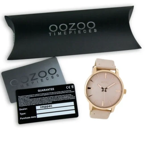 Oozoo Damen Armbanduhr Timepieces Analog Leder rosa UOC9021A