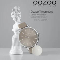 Oozoo Damen Armbanduhr Timepieces C10712 Analog Leder braun UOC10712