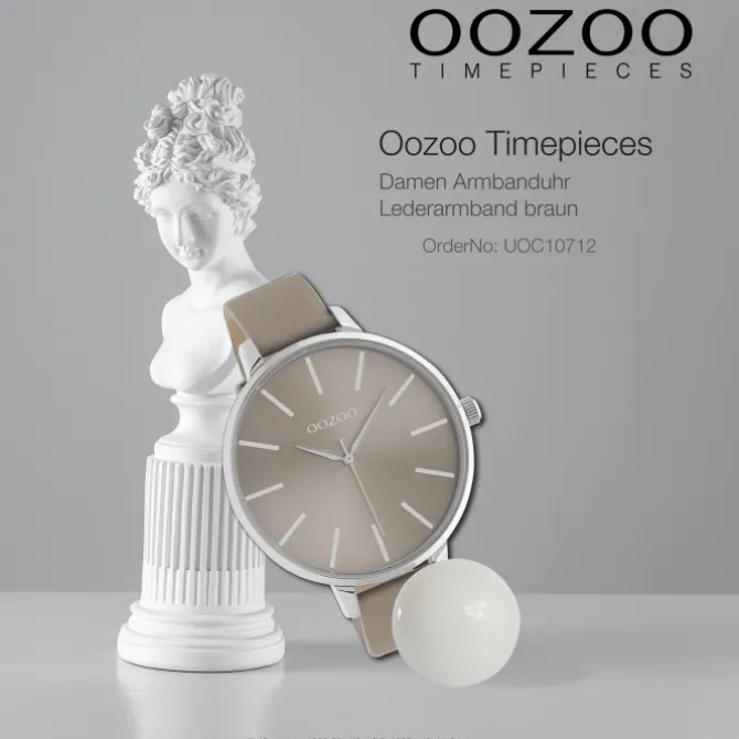 Oozoo Damen Armbanduhr Timepieces C10712 Analog Leder braun UOC10712