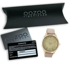 Oozoo Damen Armbanduhr Timepieces Analog Leder beige UOC9502A