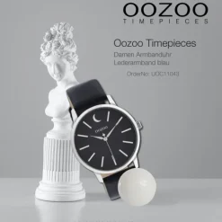 Oozoo Damen Armbanduhr Timepieces C11043 Analog Leder blau UOC11043