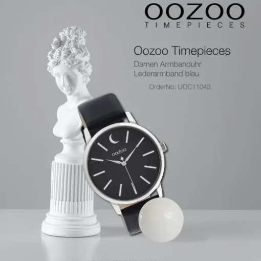 Oozoo Damen Armbanduhr Timepieces C11043 Analog Leder blau UOC11043