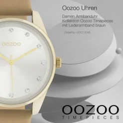 Oozoo Damen Armbanduhr Timepieces C11046 Analog Leder braun UOC11046