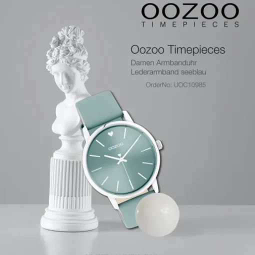 Oozoo Damen Armbanduhr Timepieces C10985 Analog Leder seeblau UOC10985