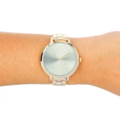 Oozoo Damen Armbanduhr Timepieces Analog Edelstahl gold UOC11123