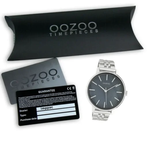 Oozoo Damen Armbanduhr Timepieces Analog Edelstahl silber UOC10623