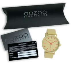 Oozoo Damen Armbanduhr Timepieces Analog Leder olivgrün UOC11181