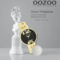 Oozoo Damen Armbanduhr Timepieces Analog Metall gold UOC11264
