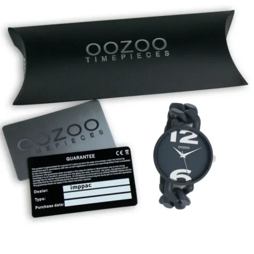 Oozoo Damen Armbanduhr Timepieces Analog Kunststoff grau UOC11268