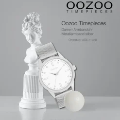 Oozoo Damen Armbanduhr Timepieces Analog Metall silber UOC11280