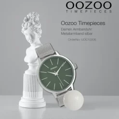 Oozoo Damen Armbanduhr Timepieces Analog Metall silber UOC10006
