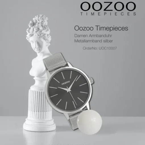 Oozoo Damen Armbanduhr Timepieces Analog Metall silber UOC10007