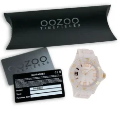 Oozoo Damen Armbanduhr Timepieces Analog Silikon weiß UOC4344A