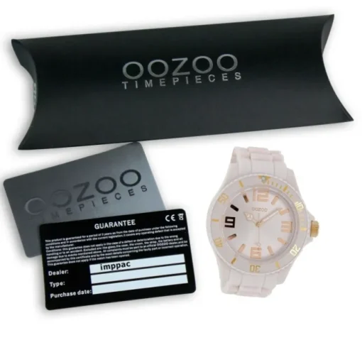 Oozoo Damen Armbanduhr Timepieces Analog Silikon weiß UOC4344A