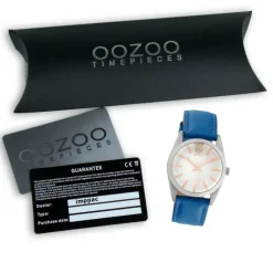 Oozoo Damen Armbanduhr Timepieces Analog Leder blau UOC10191