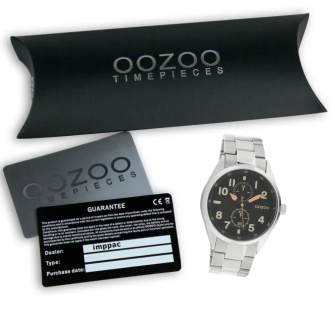 Oozoo Damen Armbanduhr Timepieces Analog Metall silber UOC10634