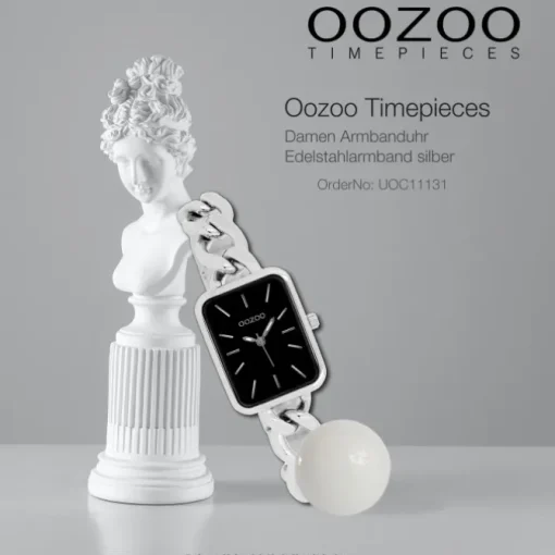 Oozoo Damen Armbanduhr Timepieces Analog Edelstahl silber UOC11131