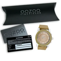 Oozoo Damen Armbanduhr Timepieces Analog Leder beige UOC5272A