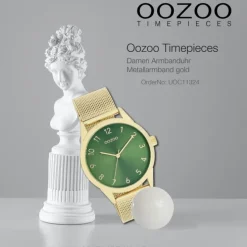Oozoo Damen Armbanduhr Timepieces Analog Metall gold UOC11324