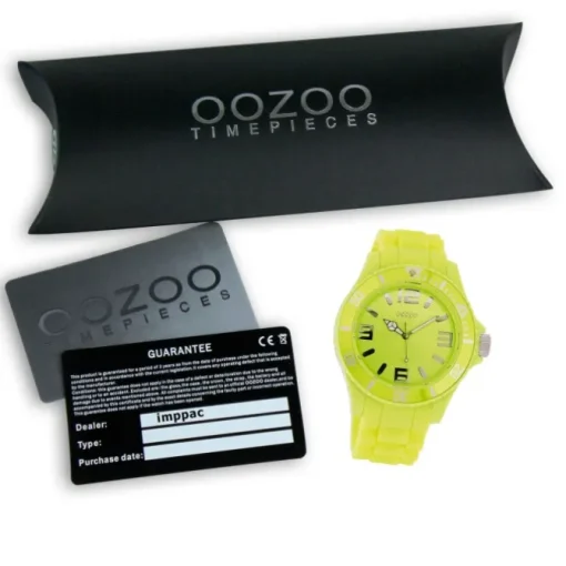 Oozoo Damen Armbanduhr Timepieces Analog Silikon grün UOC4366A