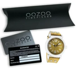 Oozoo Damen Armbanduhr Timepieces Analog Silikon gelb UOC4455A