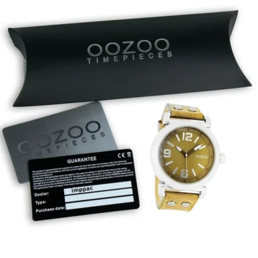 Oozoo Damen Armbanduhr Timepieces Analog Silikon gelb UOC4455A