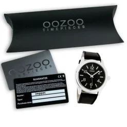 Oozoo Damen Armbanduhr Timepieces Analog Leder schwarz UOC4559A
