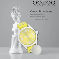 Oozoo Damen Armbanduhr Timepieces Analog Leder gelb UOC1071A